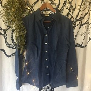 Van Heusen Blue Fitted Button Down